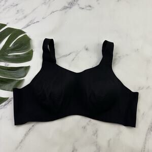 Knix Womens Catalyst Sports Bra Size 8 Black Wire Free Smooth High Impact